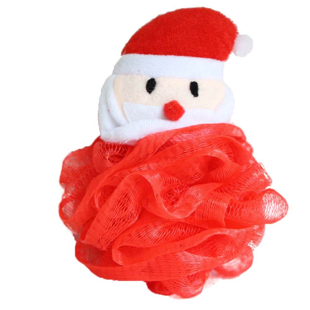 Christmas Shower Mesh Bath Pouf DC-BP024