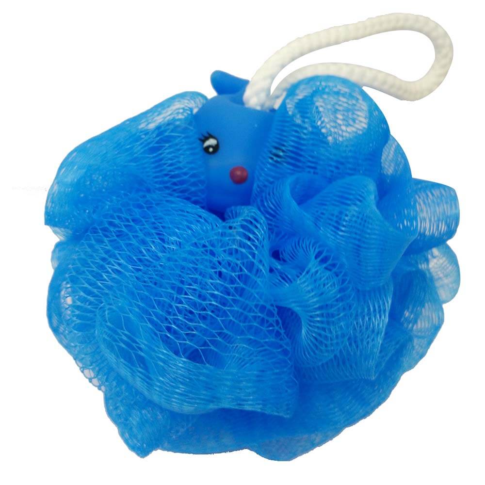 eco-friendly animal vinyl shower mesh bath pouf dc-bp022