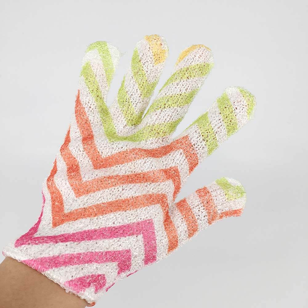 printed bath glove