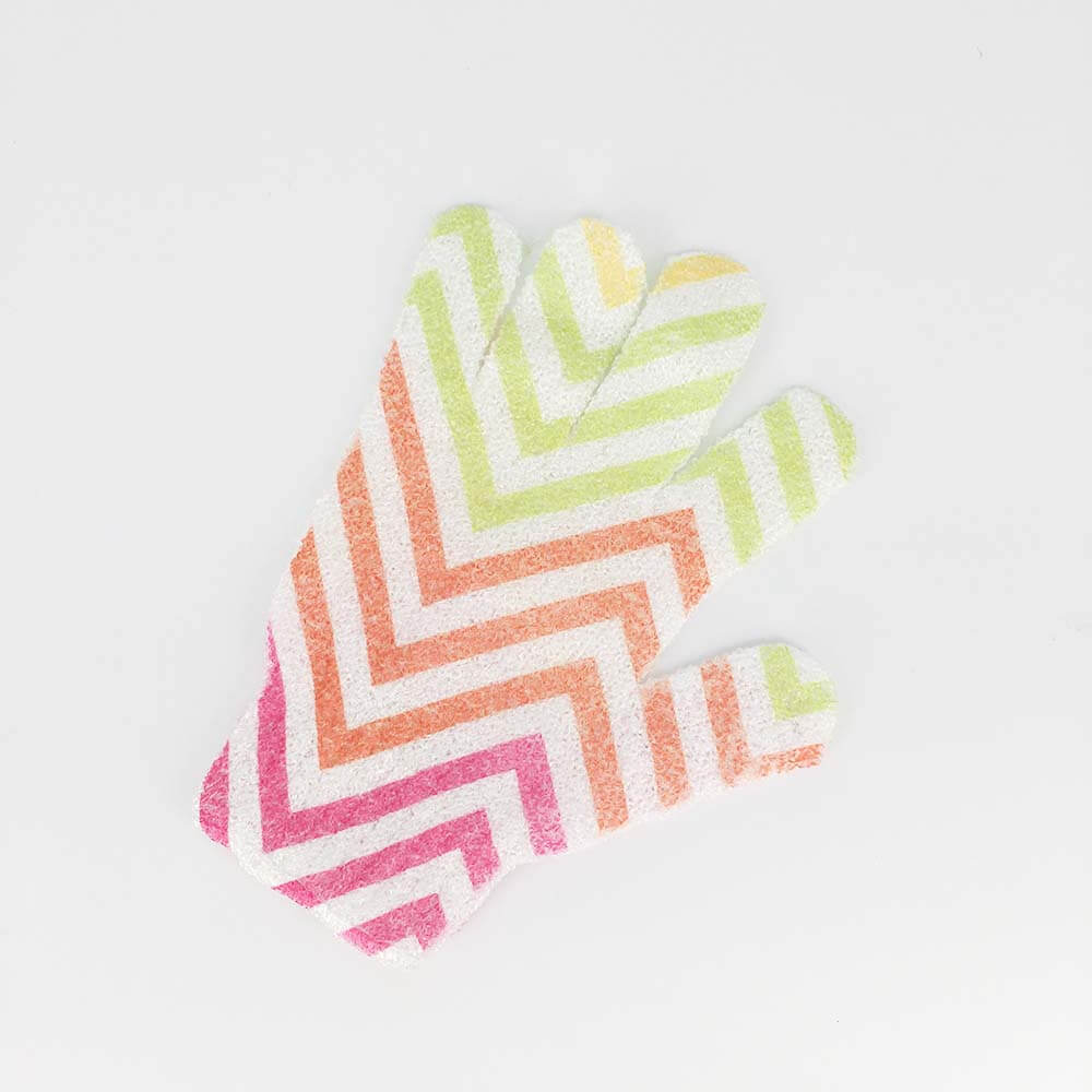 printed bath glove