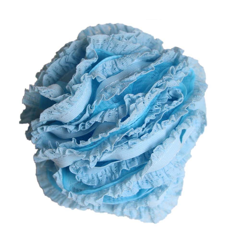 Ribbon Shower Mesh Bath Pouf DC-BP012